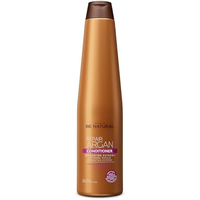 BE NATURAL NOURISHING & REPAIR ARGAN CONDITIONER FOR DAMAGED HAIR- 350ML/11.83 FL.OZ. (REPAIR ARGAN CONDITIONER) - Image 1